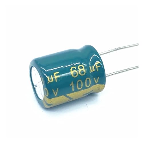 Condensateur 68uF 100v radial aluminium composant électronique 10x13 de rechange pas cher lot 10