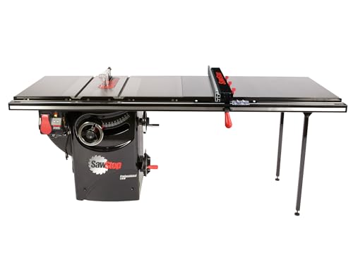 1.75HP Cabinet Saw with 52” T-Glide Rip Fence & Extensions