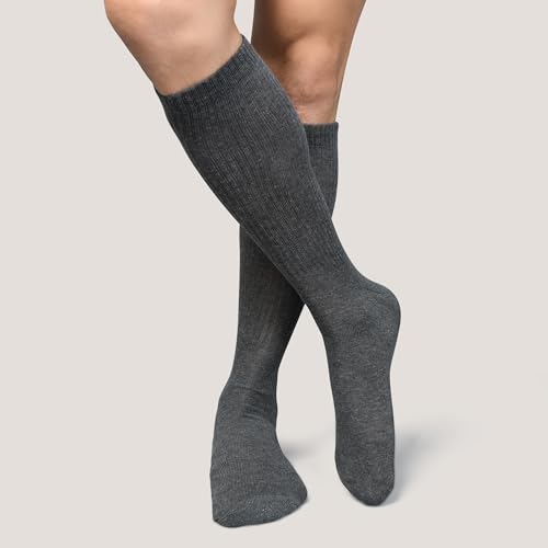Image of 4 Pack Cotton Crew Socks for Womens Lightweight Casual Wear Business Socks, 6 to 9(WS1002-2G2D-4PK-6TO9)