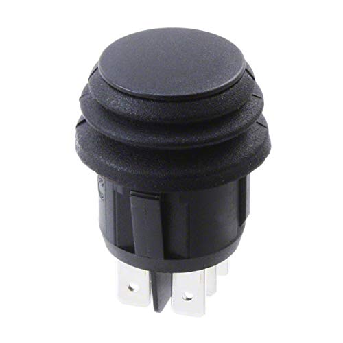 Zf Electronics Switch, Rocker, Dpdt, 16A, 250V, Black - KDH3CNA1BBB