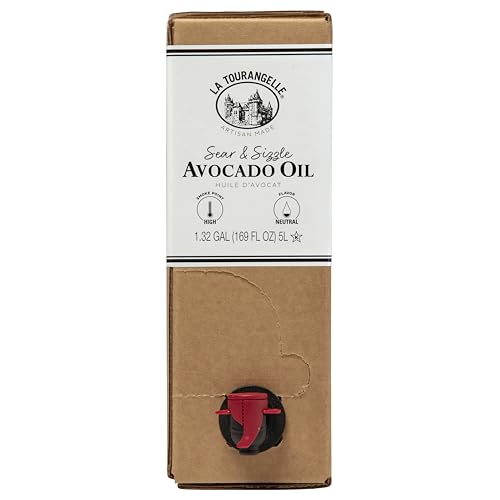 Image of La Tourangelle, Avocado Oil, Refined High Smoke Point Great for High Heat Cooking, Frying, Cast Iron Seasoning, Handcrafted from Premium Avocados, 169 Fl Oz