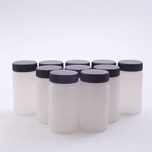 Inoxia - Botellas redondas de boca ancha, volumen: 100 ml, paquete de 10 unidades Cover