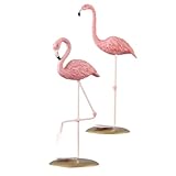Ornement flamant rose : fabriqué en résine robuste et de haute qualité, il est conçu pour durer. statues de flamants roses en résine