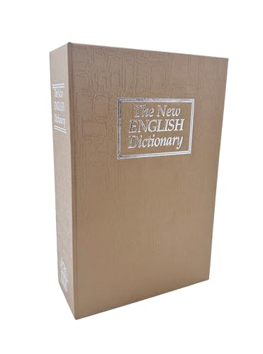 Haverain 隠し金庫 ダイヤル式 本型 辞書型セーフティーボックス 収納ボックス 防犯収納 4カラー 小型 中型 大型 スチール制 ダイヤル式パスワード設定説明書（日本語）付き（ブラウン、小サイズ）