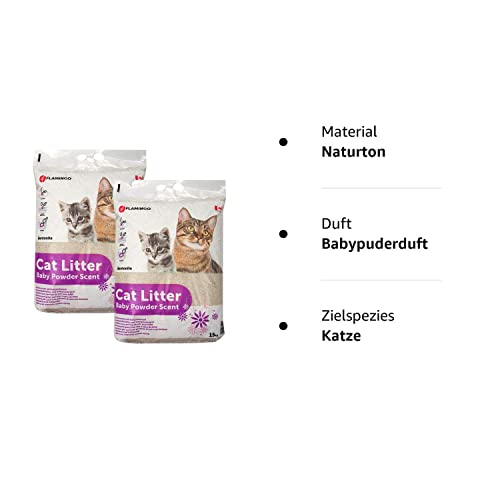 Katzenstreu Flamingo Samore 2×15 kg Flamingo Bentonitstreu
