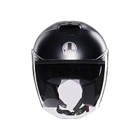 AGV - IRIDES E2206, Motorrad Jet-Helmet, Unisex, Helm mit Kratzfestes Visier mit UV-Schutz, Matt Ardesia Grey, M – Ansicht 2