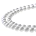 JARTC 7A Natural Deep Sea White Shells Round Stone Beads for Jewelry Making DIY Bracelet Necklace (8mm)