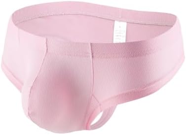 Faringoto Men's Ice Silk Thread Underpants T Pants, Solid Color, Breathable G-string Pants