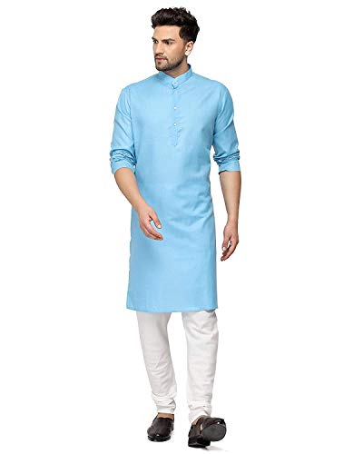 Image of Gauri Laxmi Enterprise Men's Cotton Kurta Pyjama Set