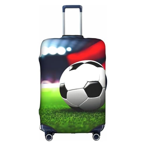 Housse de valise football L blanche idéale pour vos voyages et transits aéroportuaires