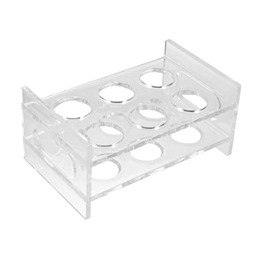 KICHOUSE Party Acrylic Shot Glass Organizer Rack Rows Lightweight Display Stand for Home Bar Kitchen Patio Pool Washable Reusable Shot Glass Holder