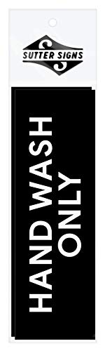 Hand Wash Only Sticker Signs | Workplace Hygiene Reminder For Restaurants, Commercial Kitchens, Hospitals, Clinics, And Medical Facilities (Pack Of 2) #TOP2