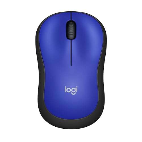 Logitech M220 Mouse Wireless, Pulsanti Silenziosi, 1000 DPI, Durata Della Batteria Fino a 18 Mesi, ‎‎Ambidestro, Compatibile con PC/Mac/Laptop, ‎Blu
