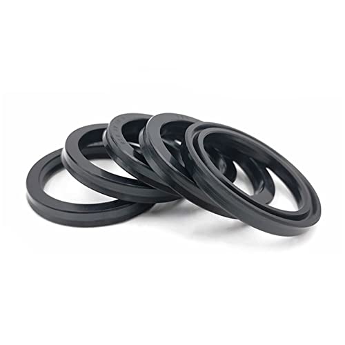 GRESIK Seal Washer 5PCS USH Inner Diameter 38/40/45/50/53/55/56/58/60/63/65/67/70/75/80mm NBR Oil Seal, Piston and Rod Seal Hydraulic Oil Seal Gasket Lip (Color : 5PCS, Size : USH-40(40x50x6))