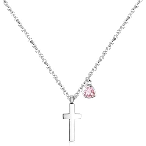 AILAAILA Tiny Cross Necklace for Girls Cover