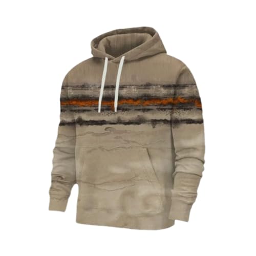 ZUOYIMEI Hoodies Fashion Vintage Casual Long Sleeved Sweatshirt Youth Personality Trend Streetwear 3D Digital Printing Men's Hooded Pullover HH-08 L