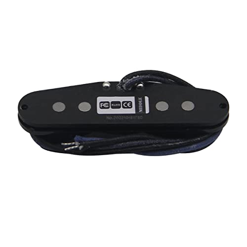 Oripure Vintage Flat-Pole Strat Pickups Alnico 5 Single Coil Pickup Black Middle Pickups Tff566 #TOP2