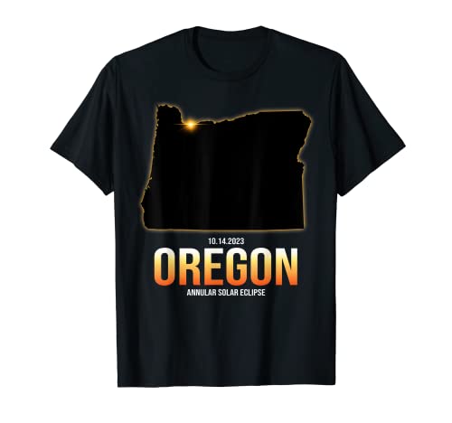 Eclipse solar anular del estado de Oregon America 2023 Astronomía Camiseta