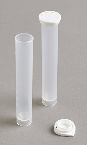 Camlab plásticos RTP/77001-w polipropileno Tubo con tapón, 10 ml, blanco (paquete de 250) Cover