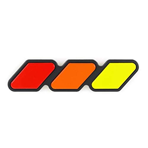 Tri-Color Emblème de calandre 3 pour Toyota Tacoma 4Runner Tundra, 3 calandres de voiture Etiquette étanche Extérieur de voiture avec outils de montage Cover