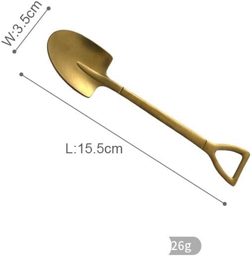 Silverware Flatware Set, 2/8/12/16/20/24pcs Creative Retro Iron Spoon 304 Stainless Steel Dessert Spoon(12 Pieces)