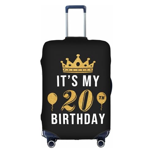 Travel Luggage Cover It‘s My 20th Birthday Fashion Washable Baggage Suitcase Protector Fit For Luggage Medium