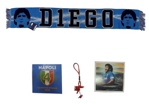 Écharpe officielle Argentine Maradona Jacquard pour célébrer Naples champion d'Italie