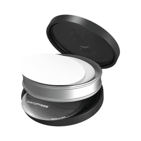 AeroPress Travel Coffee Filter Holder, Dual-Compartment Coffee Filter Case for AeroPress Standard and XL Filters, Waterproof Aluminum Storage for Paper and Metal Filters, Compact & Durable for Travel Cover