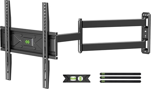 USX MOUNTテレビ壁掛け金具 長いアー 26-60インチ 中型 上下＆左右＆前後調節可能 移動式 壁掛け金具 tv壁掛け 耐荷重36kg VESA最大400×400mm対応 フルモーション式テレビかべかけ金具 アーム