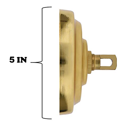 Image of Sangle Soppfy Vingage Canopy Kit and Pendant Light Fixture Chain for Chandelier or Swag Light Fixtures,Maximum Weight of 60 Pounds, 6 feet,Heavy Duty,5 Inches Diameter (Pure Gold)
