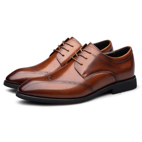 Dress Oxford Shoes for Men British Style Male Brock Shoes Spring Autumn Designer New Pointed Head Men's Formal Business Shoes3