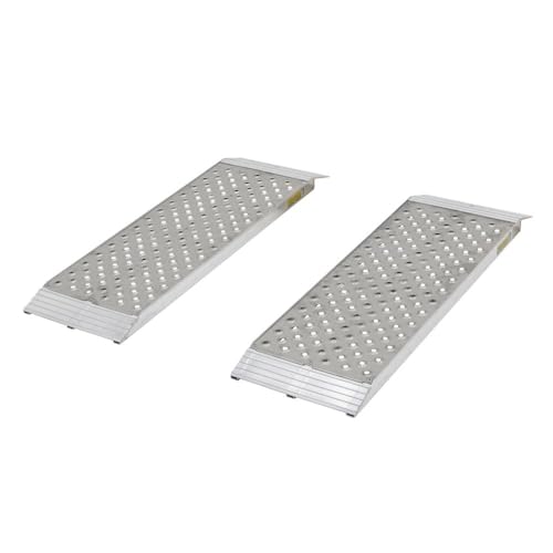 Guardian S-3612-1500-P Dual Runner Shed Ramps with Punch Plate Surface - 12