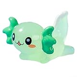 Enchanteresse Mini figurine d'axolotl pour décoration d'aquarium, décoration lumineuse en résine qui donne vie à votre aquarium (vert)