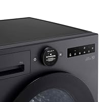 LG RT80X8BC Wärmepumpentrockner 8 kg, Dual Inverter Wärmepumpentechnologie, AI Dry, selbstreinigender Kondensator, Allergy Care, Sensor Dry, LED-Trommelbeleuchtung, ThinQ WLAN, Schwarz – Ansicht 5
