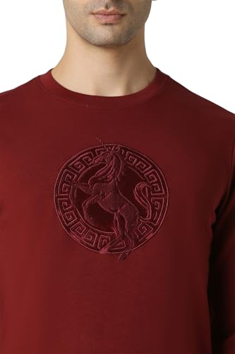 Image of Van Heusen Men's Luxury Sports Regular Fit Full Sleeve Crew Neck Sweater | Sophisticated Flair | Super Premium Fabric