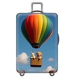 GepäCkhüLle,Regenbogen HeißLuftballon Tier ReisekofferhüLle Mit...