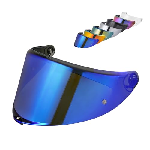 MXJ Gear K6 Helmet Visor for K6/K6s Visor Helmet Face Shield Helmet Accessories Replacement (Chrome Blue)