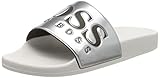  BOSS Solar_Slid_MT, Chanclas Hombre, Plateado (Silver 40), EU
