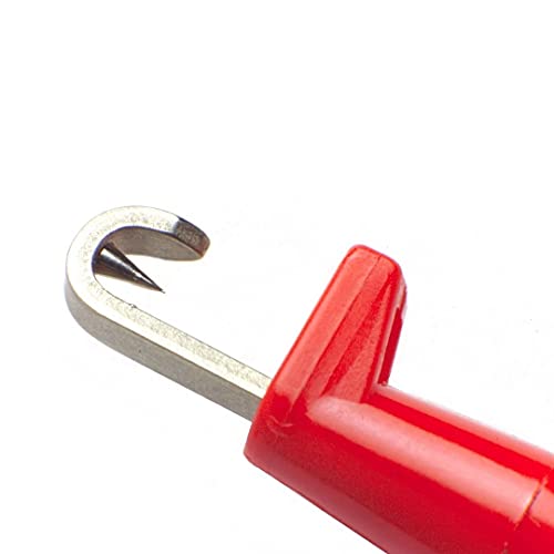 Image of E-Z-Hook Insulation-Piercing Macro-Hook to Standard (4 mm) Banana Plug 36 inch Test Lead (18 AWG PVC) - Set of 2: Red, Black (BXJL-36R /B)