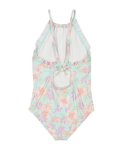 Image of Billabong Girls' One-piece Swimsuit with UPF 50+ Sun Protection, Quick Drying Bathing Suit