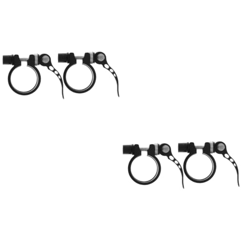 OSOLADY 2sets 2pcs Quick Release Aluminum Alloy Seatpost Clamp for Casual Bikes Easy Install for and Road Biking Black Color 2pcs*2