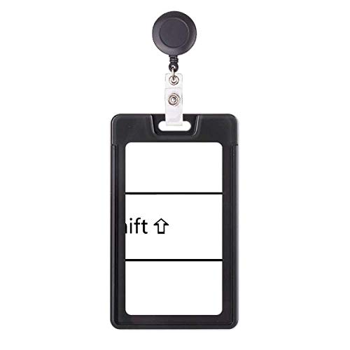 Étui rétractable pour badge de changement de symbole clavier anti-perte