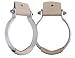 Showman Aluminum Oxbow Stirrups w/Leather Covered Tread