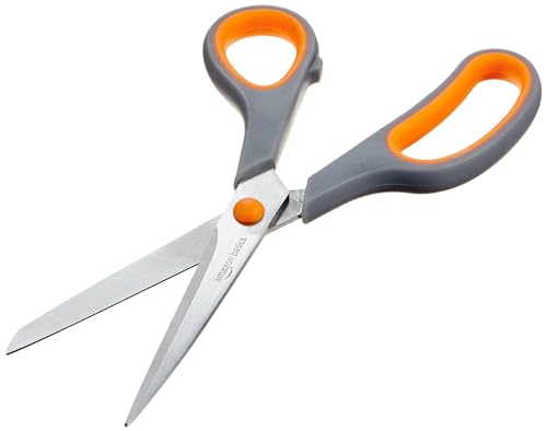 Amazon Basics SCR003 Multipurpose, Comfort Grip, Pvd Coated, Stainless Steel Office Scissors thumb #2