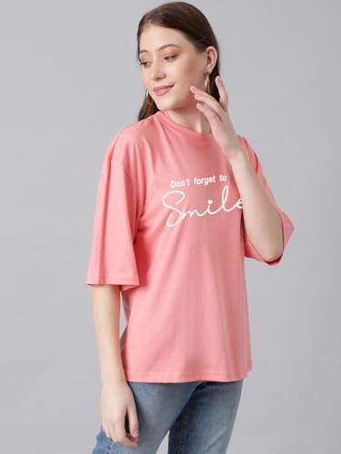 Image of KOTTY Quirky Printed T-Shirt for Women | Fun & Playful | Casual Chillwear