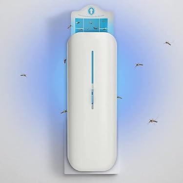AMAZON - Meilen Bug Zapper, Fruit Fly Traps for Indoors – Silent Mosquito Killer for Home & Office, 375 Sq.ft Coverage Flying Insect Trap for Gnats, Aedes & Other Insects, 3 Glue Cards Included