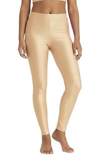 Lilax Girls' Shiny Athletic Leggings 11-12 Years