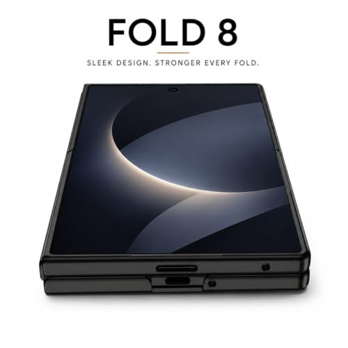 Image of TechTrendz Hard PC Ultra Slim Matte Case for Samsung Galaxy Z Fold 8,Shockproof Anti Scratch Protective Cover with Wireless Charging Compatible with Z Fold 8 5G (Black)