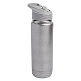 Manna Convoy Straw Double Wall Vacuum Insulated Stainless Steel Tumbler - Glitter Smoked Gold - 32 oz