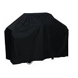 BESTOMZ Grillabdeckung Wasserdicht BBQ Gasgrill Schutzhülle Abdeckhaube Haube 190cm (Schwarz)